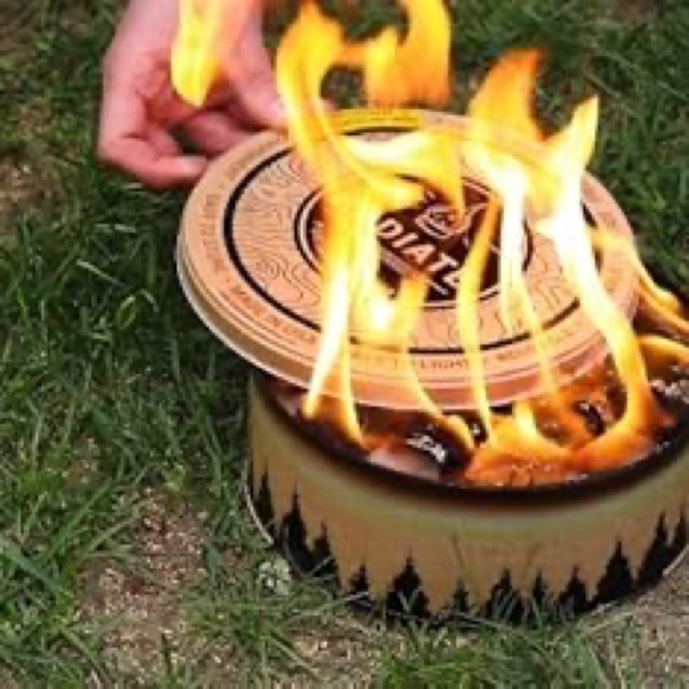 Radiate XL 8" Portable Campfire As Seen On Shark Tank - Up to 2 Hours of Burn